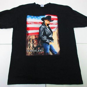2004 Terri Clark On Tour Double Sided Short Sleeve T-Shirt Size L